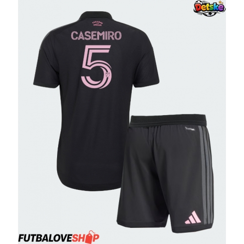Dres Inter Miami Casemiro #5 Preč pre deti 2026-27 Krátky Rukáv (+ trenírky)